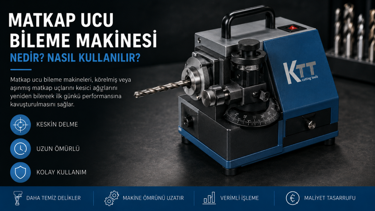 Matkap Ucu Bileme Makinesi Nedir? Nasıl Kullanılır?