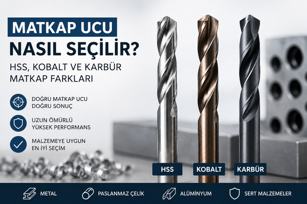 Matkap Ucu Nasıl Seçilir? HSS, Kobalt ve Karbür Matkap Farkları