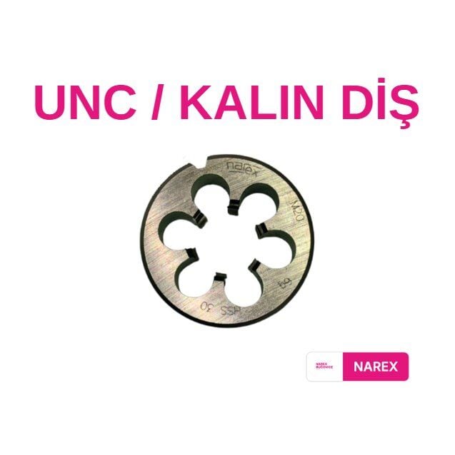 Narex UNC Kalın Diş Pafta - UNC 1/4