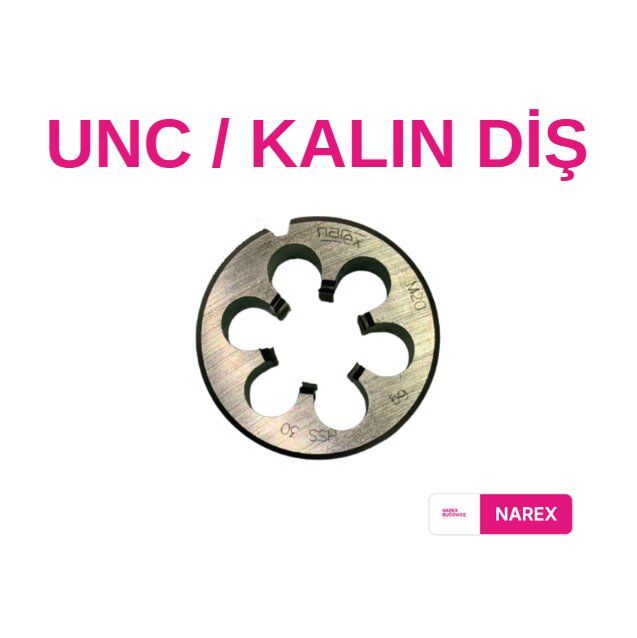 Narex UNC Kalın Diş Pafta - UNC 3/8