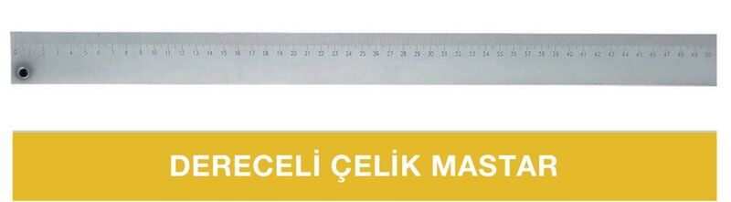 1500 MM DERECELİ ÇELİK MASTAR