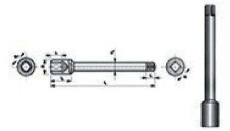 Narex Kılavuz Uzatma Kolu - 6,2 mm