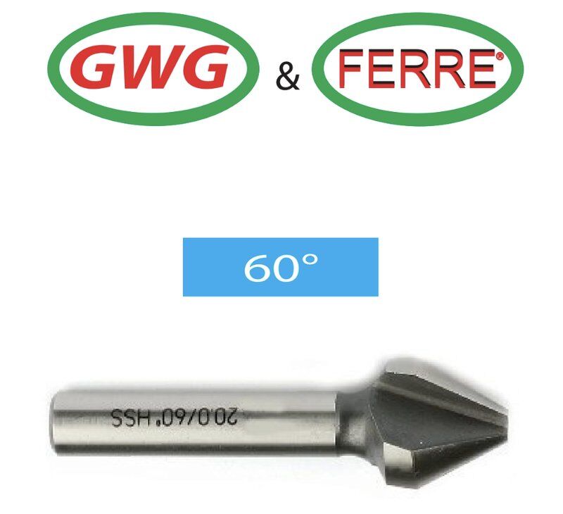 Ferre 60° Havşa Freze 6,3mm