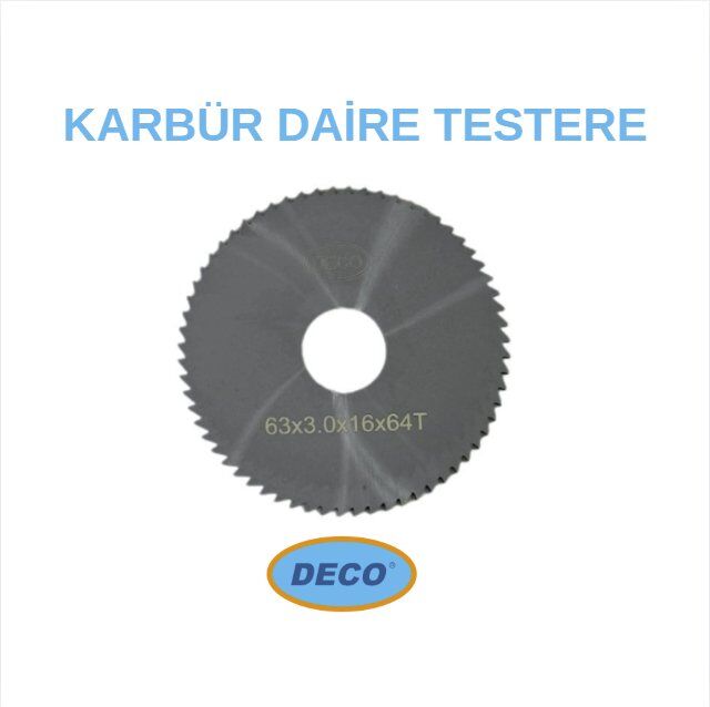 Deco 50X2,5 mm Karbür Daire Freze