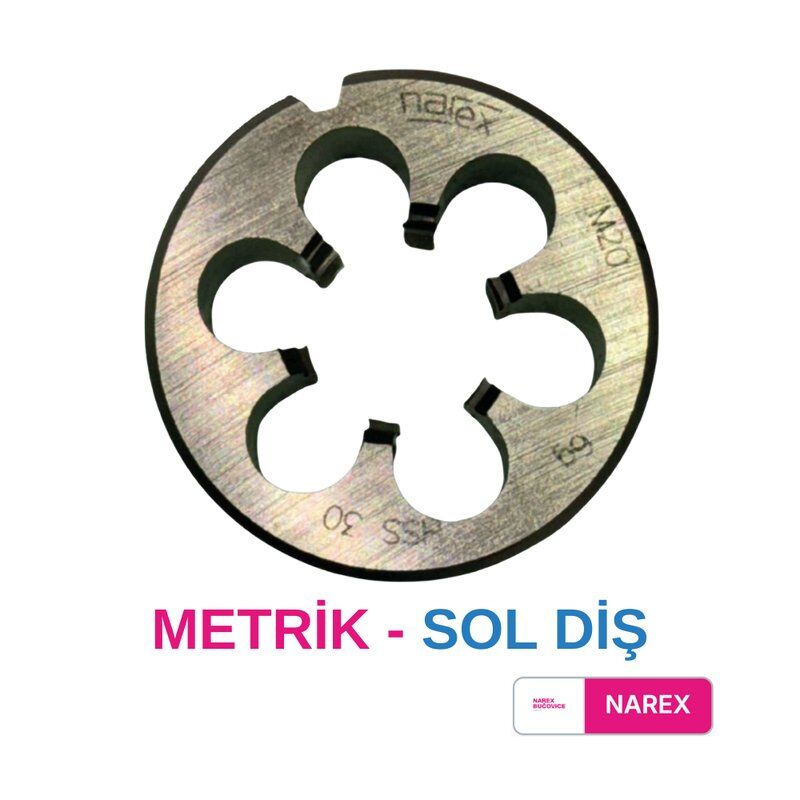 Narex Metrik Sol Diş Pafta - M36
