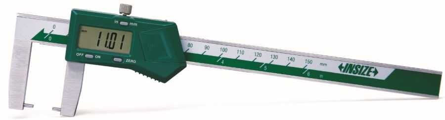 Dijital Yuvarlak Uçlu Dış Kanal Kumpası 0-150mm/0-6'' 0.01mm