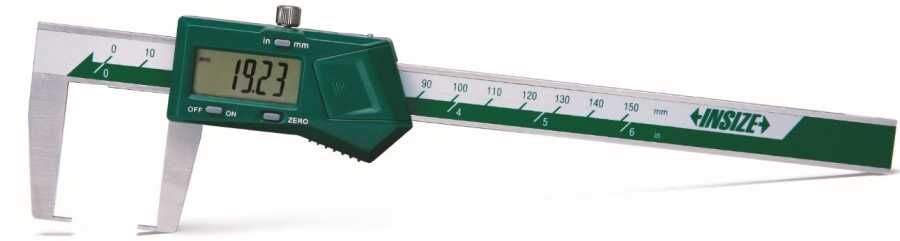 Dijital Düz Uçlu Dış Kanal Kumpası 0-150mm/0-6'' 0.01mm