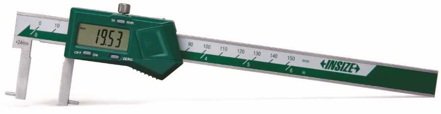 Dijital Yuvarlak Uçlu İç Kanal Kumpası 24-150mm/0.9-6'' 0.01mm